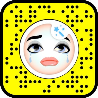 The snapcode for the current viral lens that makes you and your friends cry. Provided by Snap Inc.
